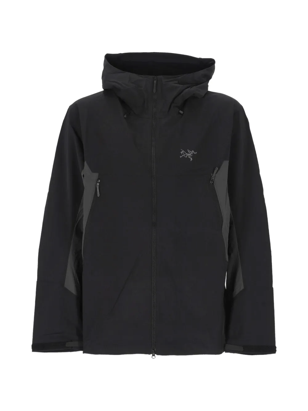 Arc'teryx logo-print panelled jacket - Nero