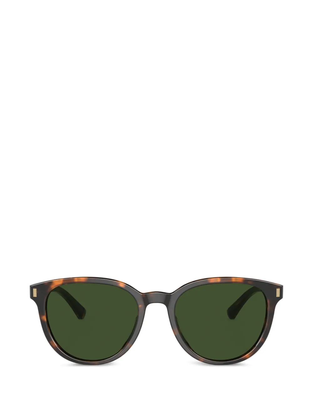 Brooks Brothers Eyewear round-frame tortoiseshell-effect sunglasses