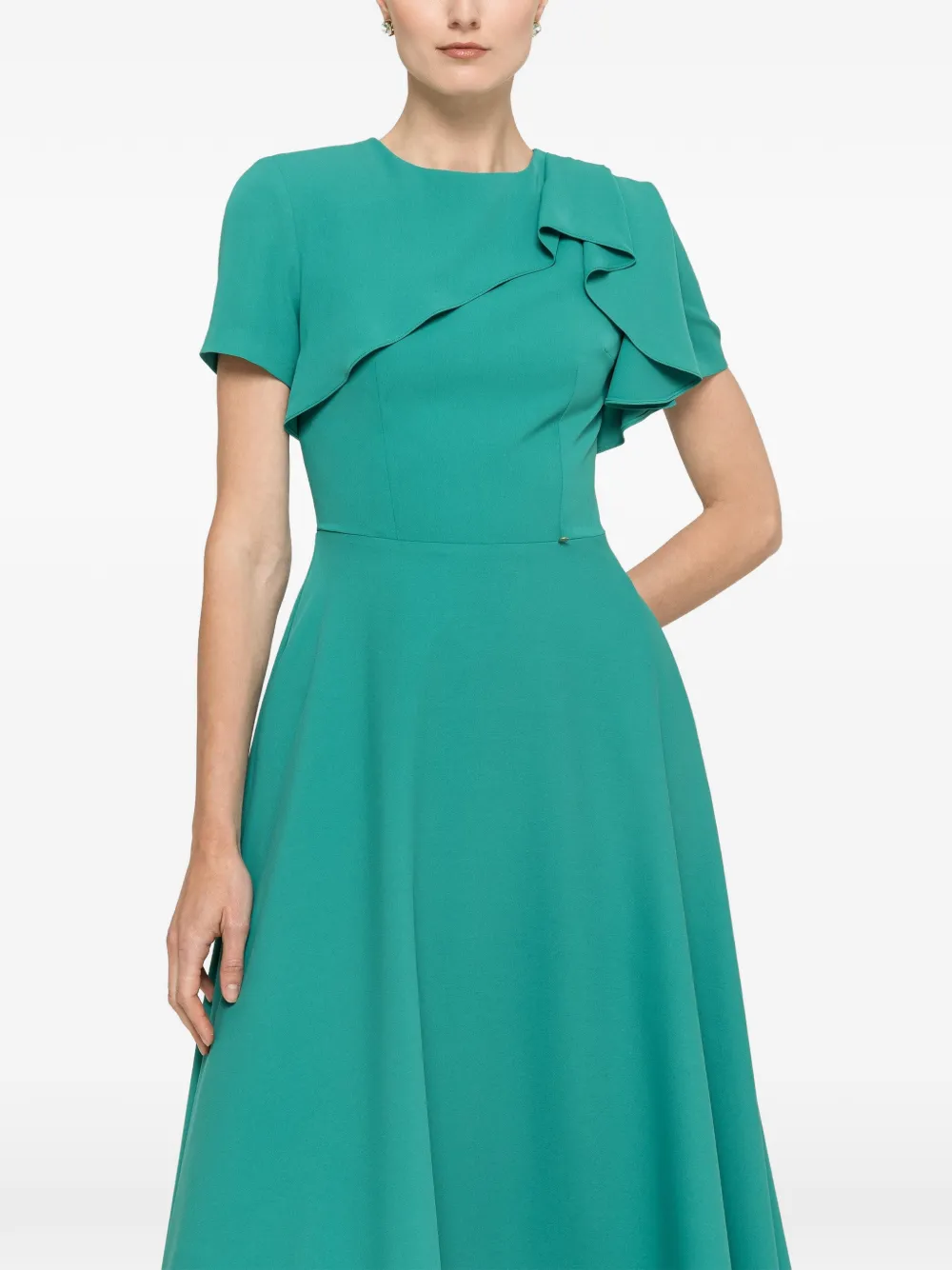 NISSA Midi-jurk met A-lijn Groen