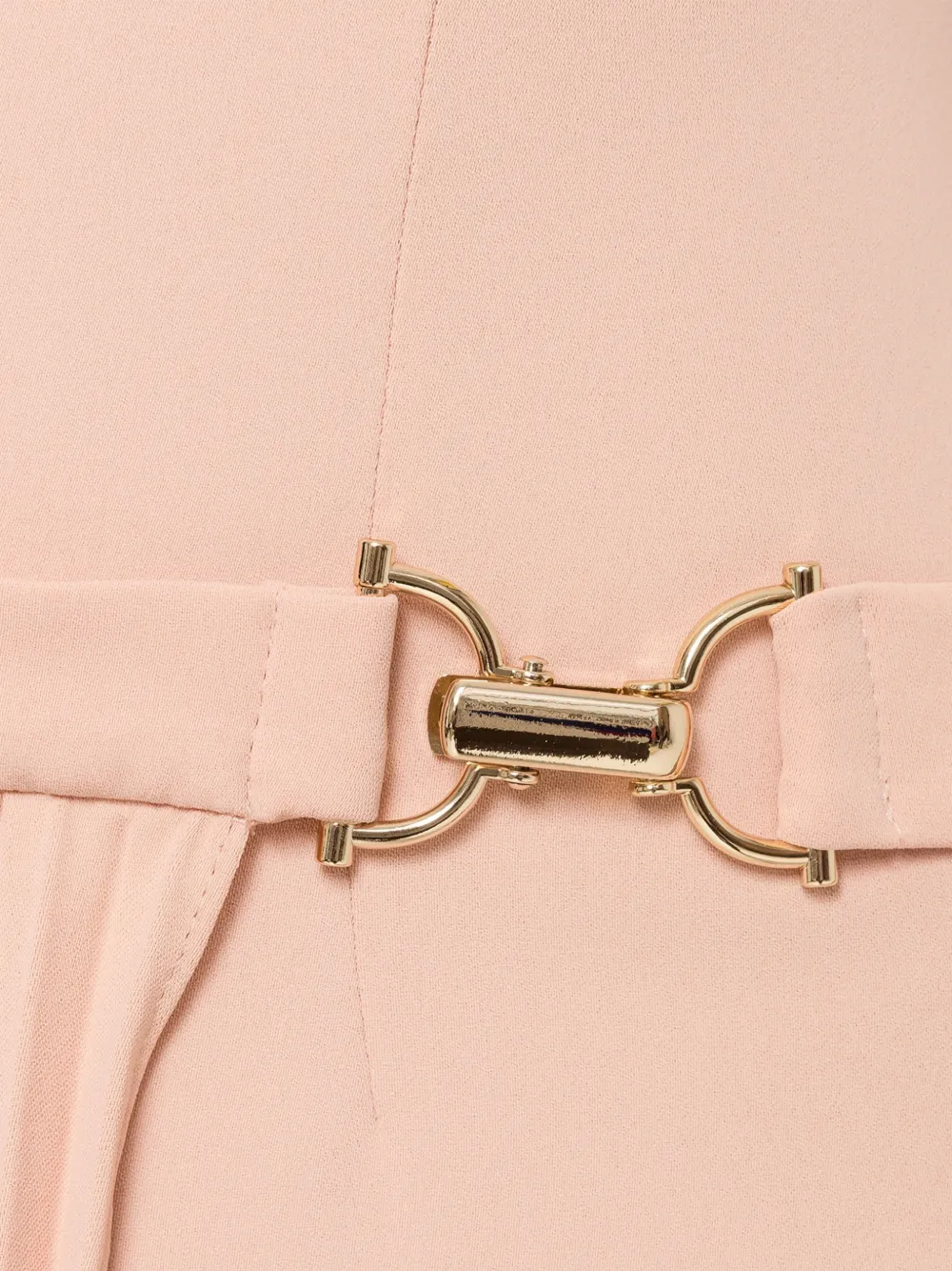 NISSA Midi-jurk met geplooid vlak en gesp in de taille Roze