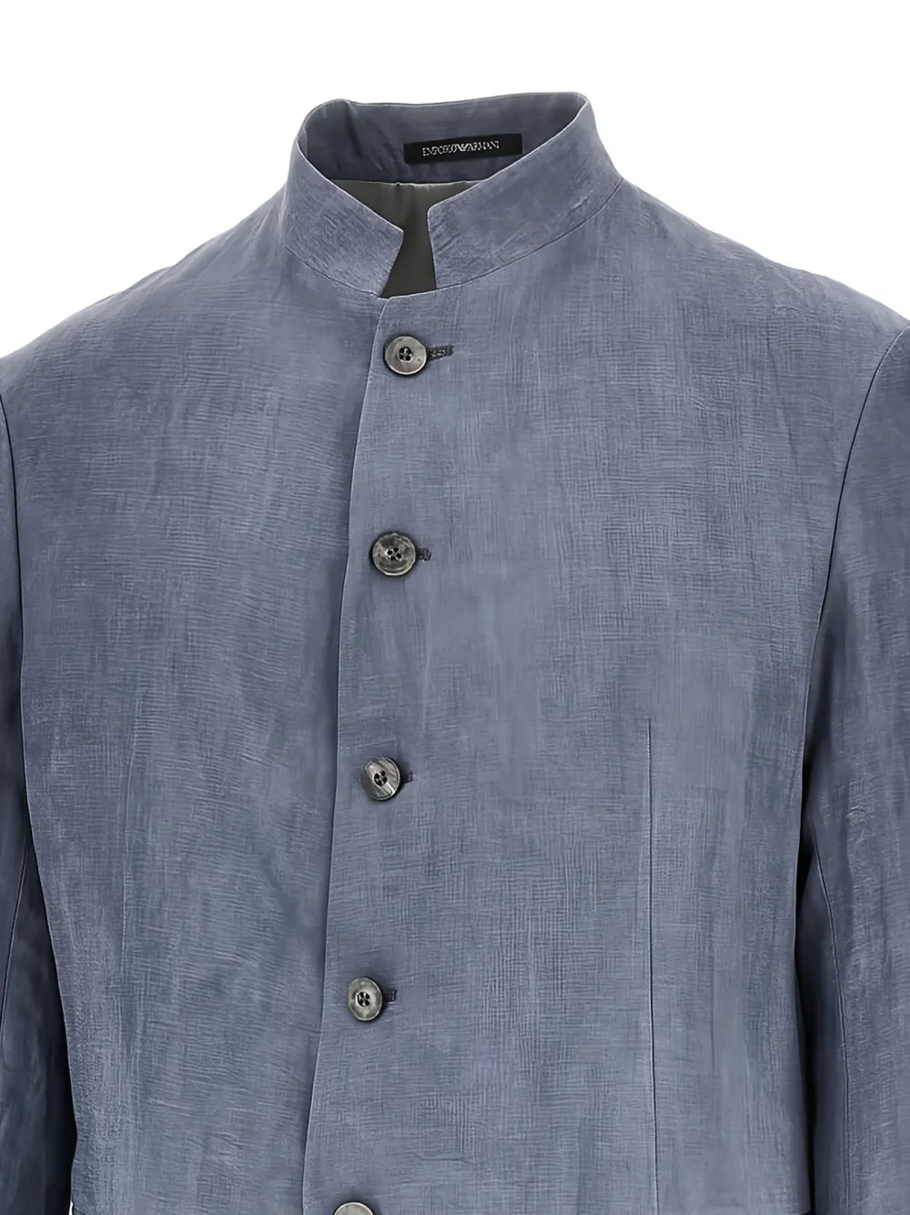 Emporio Armani Button-up jack met Guru kraag Grijs