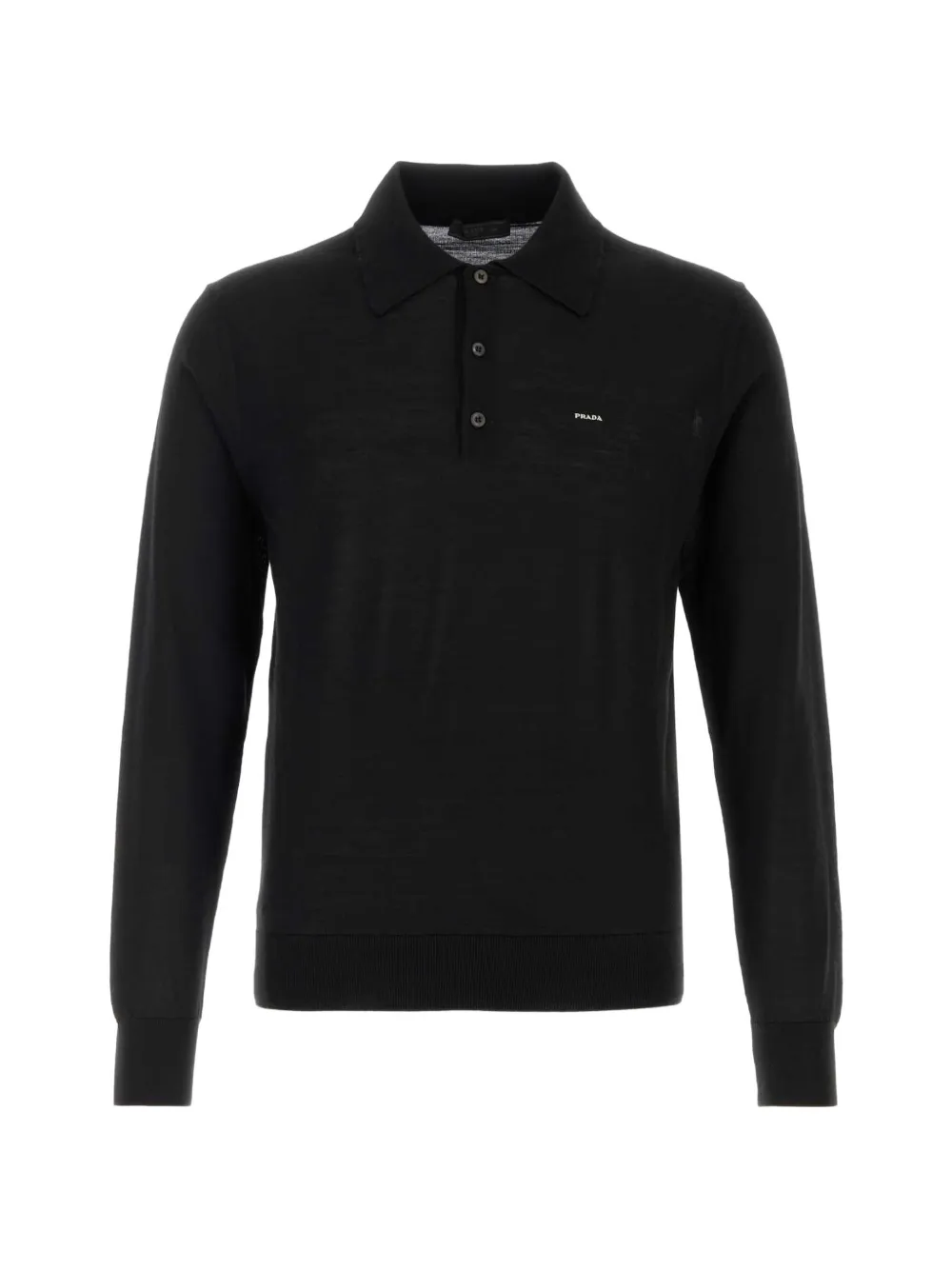 Prada fine-knit long-sleeve sweater - Schwarz