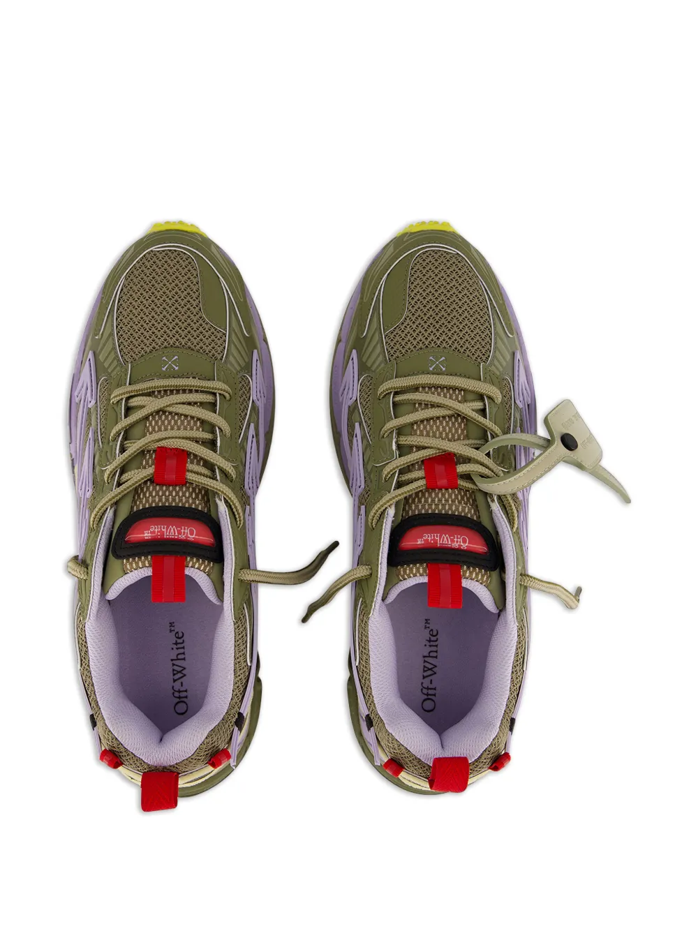 Off-White Be Right Back sneakers met vlakken Groen