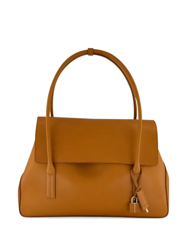Tom Ford Padlock-detail Leather Shoulder Bag in Brown