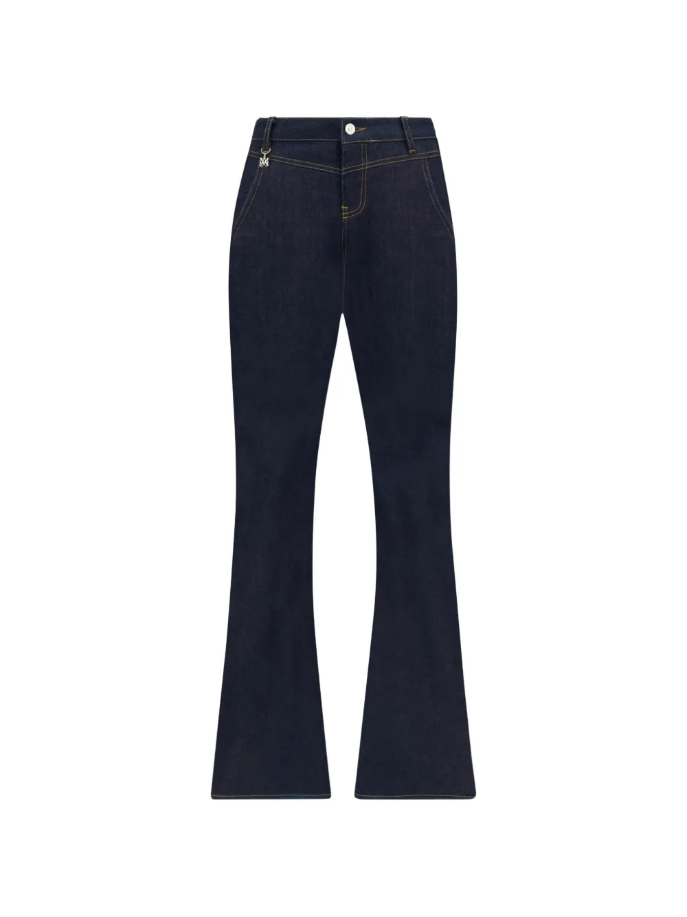 AMIRI logo-charm bootcut jeans - Blu
