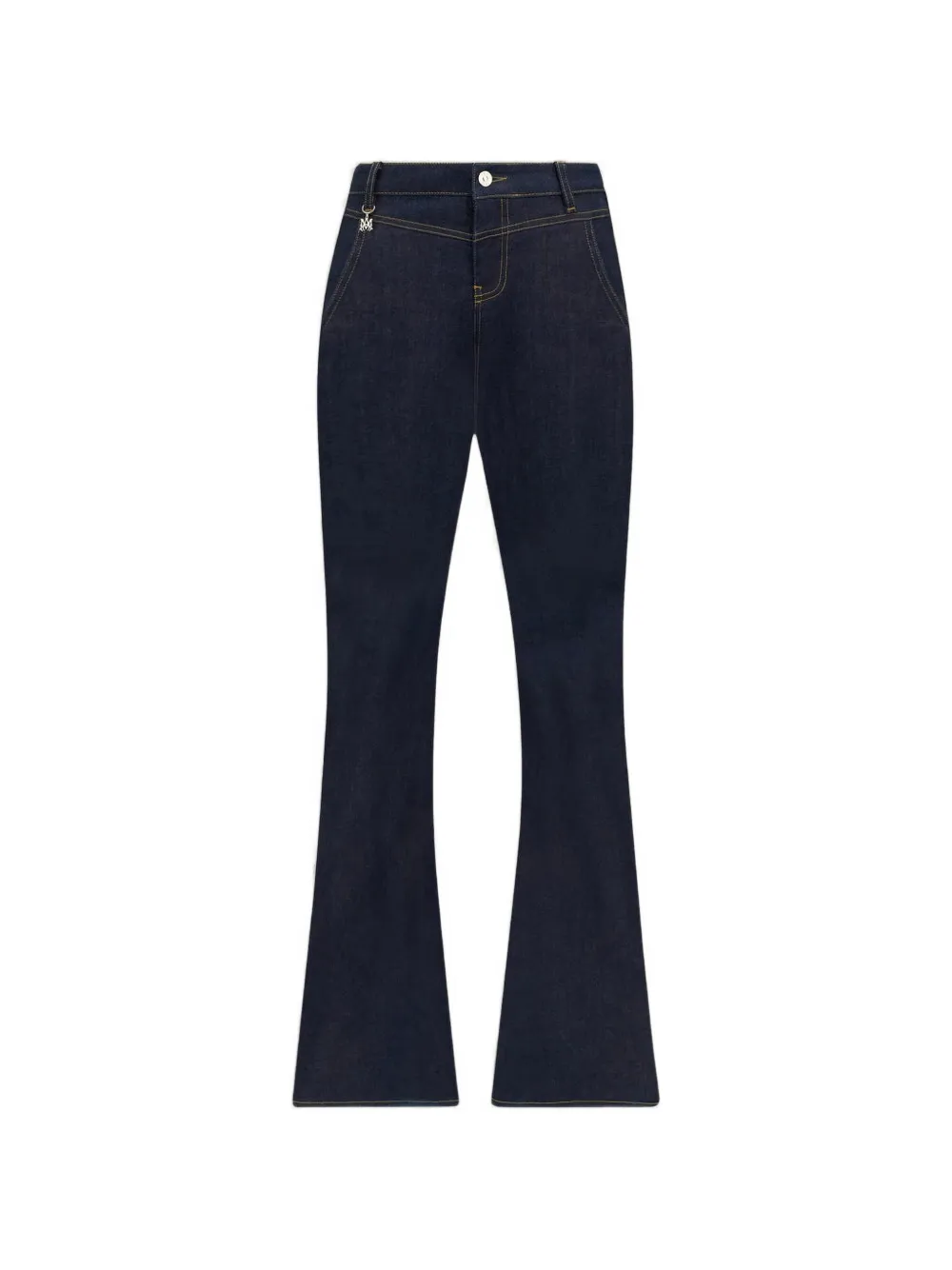 AMIRI logo-charm bootcut jeans - Blu