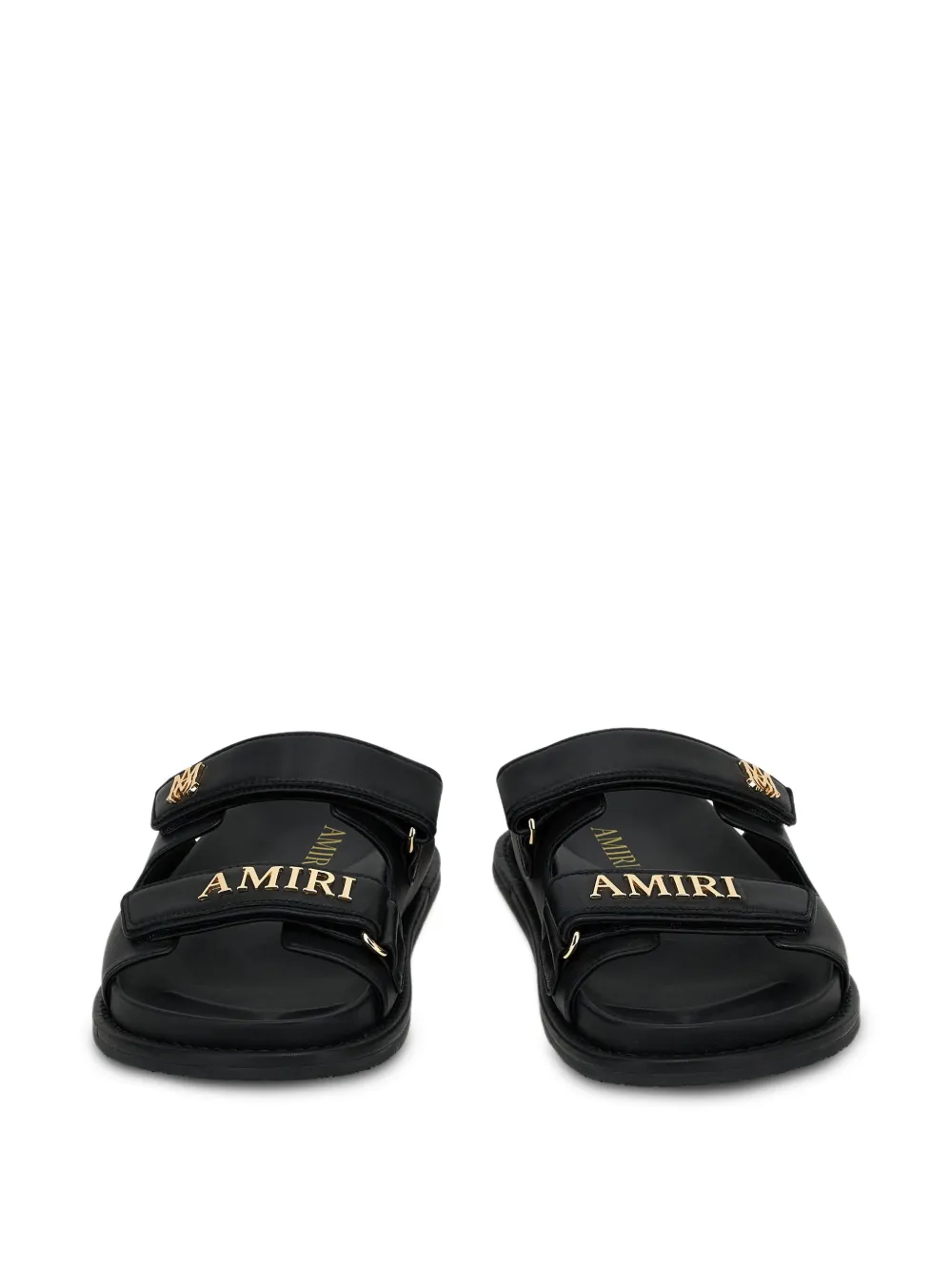 AMIRI Boardwalk sandalen met logoplakkaat Zwart
