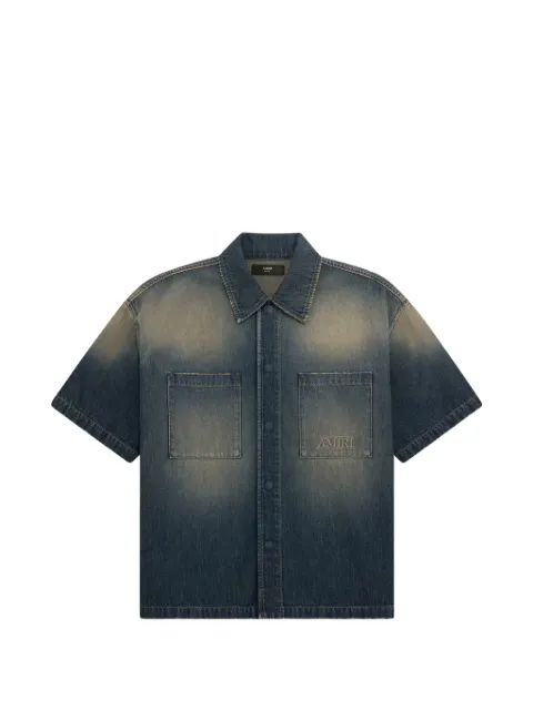 AMIRI short-sleeved denim shirt