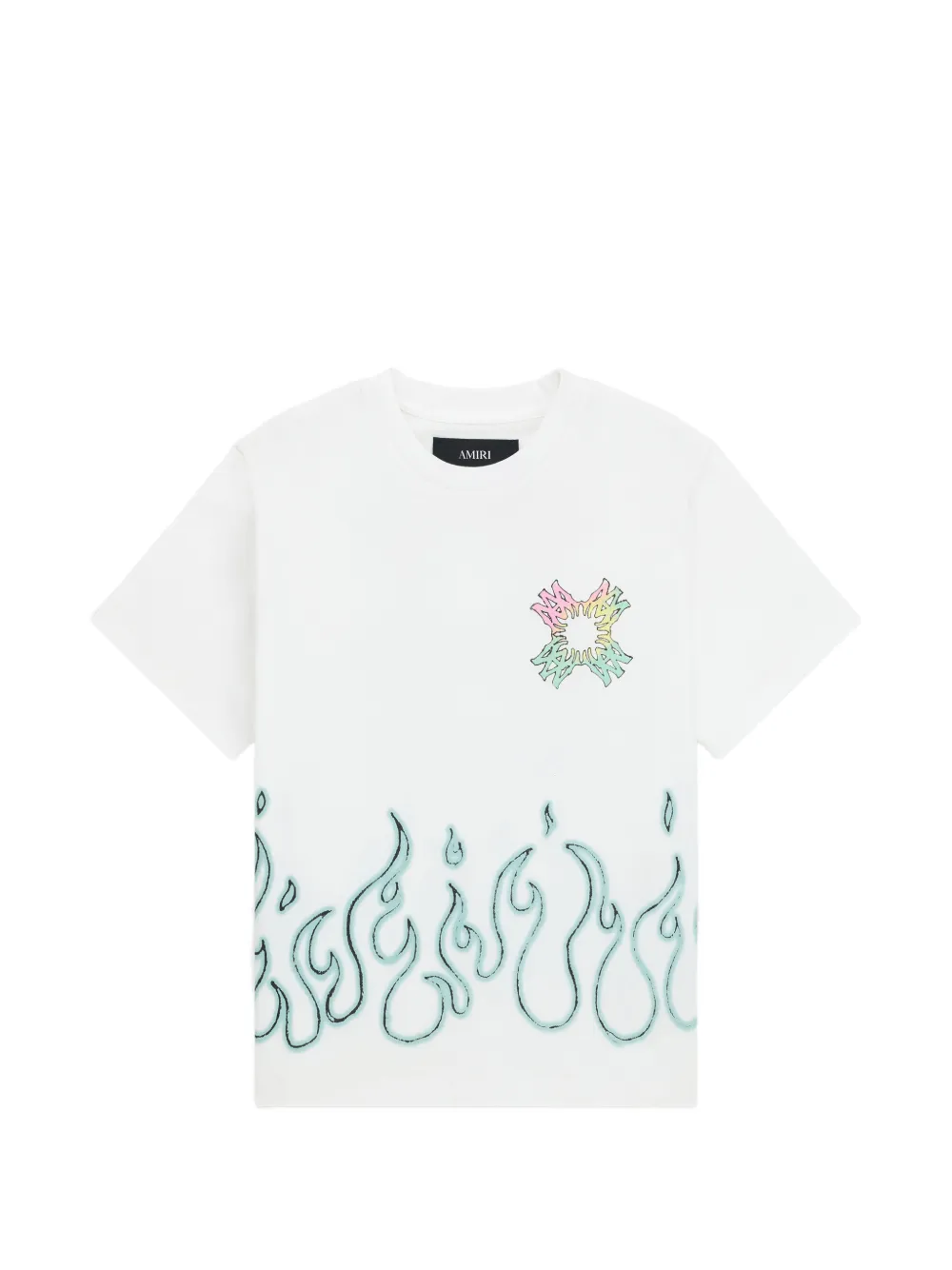 Amiri Kids' Ma Quad Flames T-shirt In White