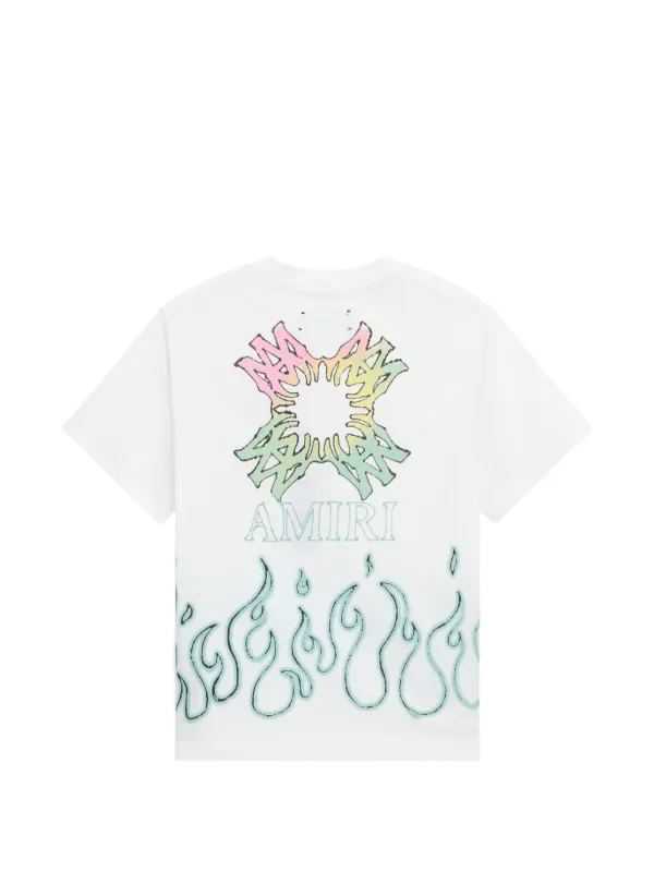 AMIRI KIDS MA Quad Flames T-shirt | White | FARFETCH