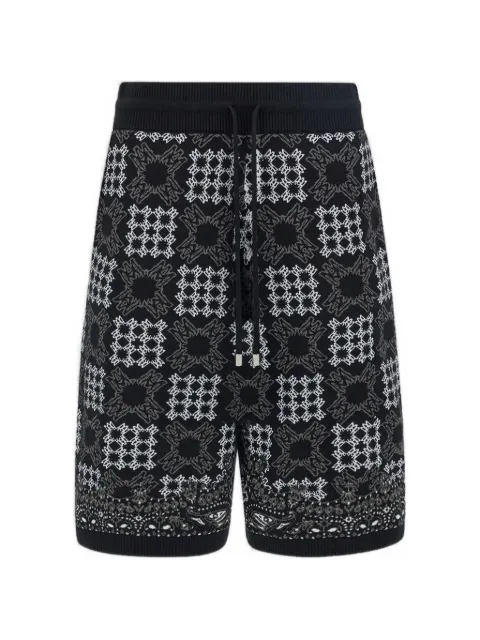 AMIRI MA Quad check mesh knit shorts