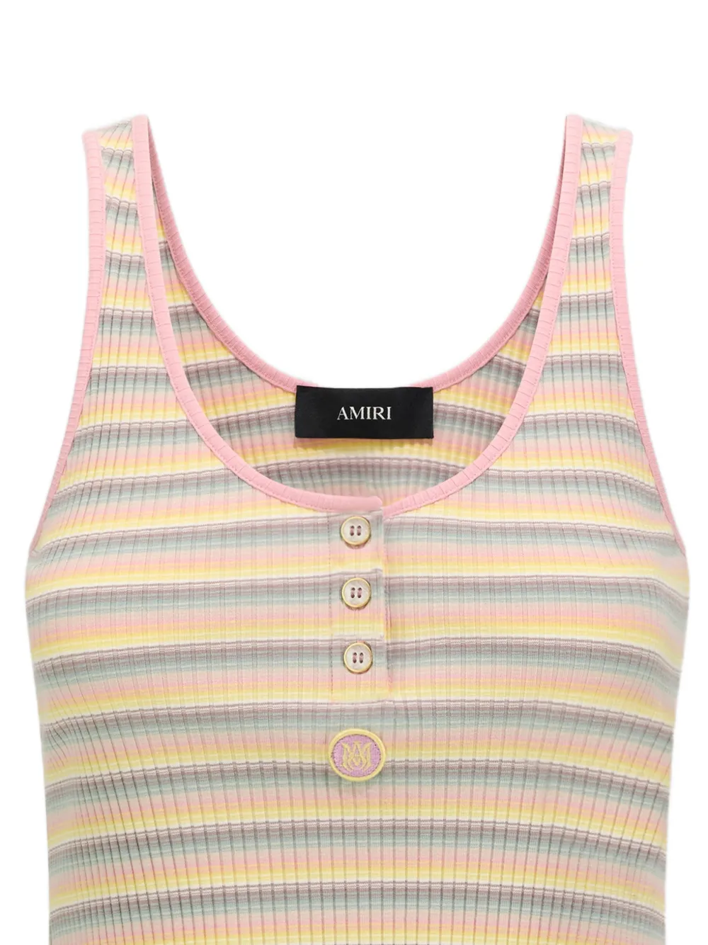 AMIRI MA gestreepte tanktop Roze