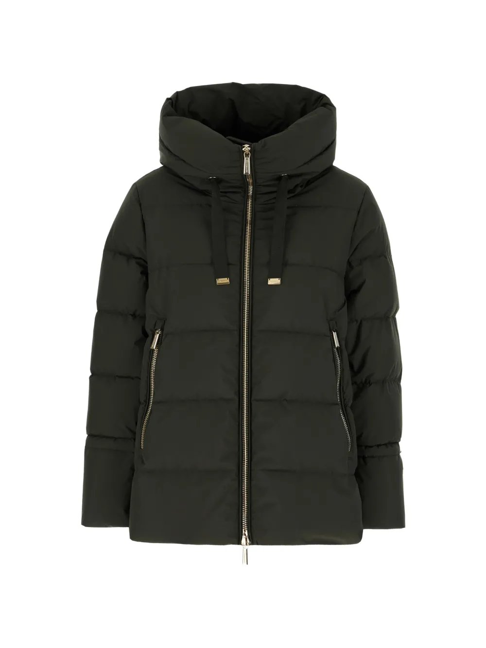 Moorer quilted hooded jacket - Verde