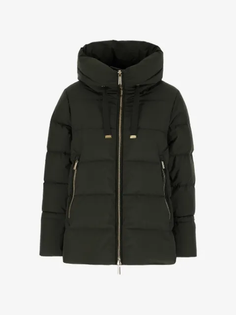 Moorer quilted hooded jacket
