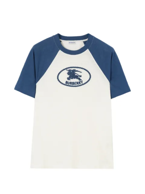 Burberry logo-embroidered raglan-sleeves T-shirt