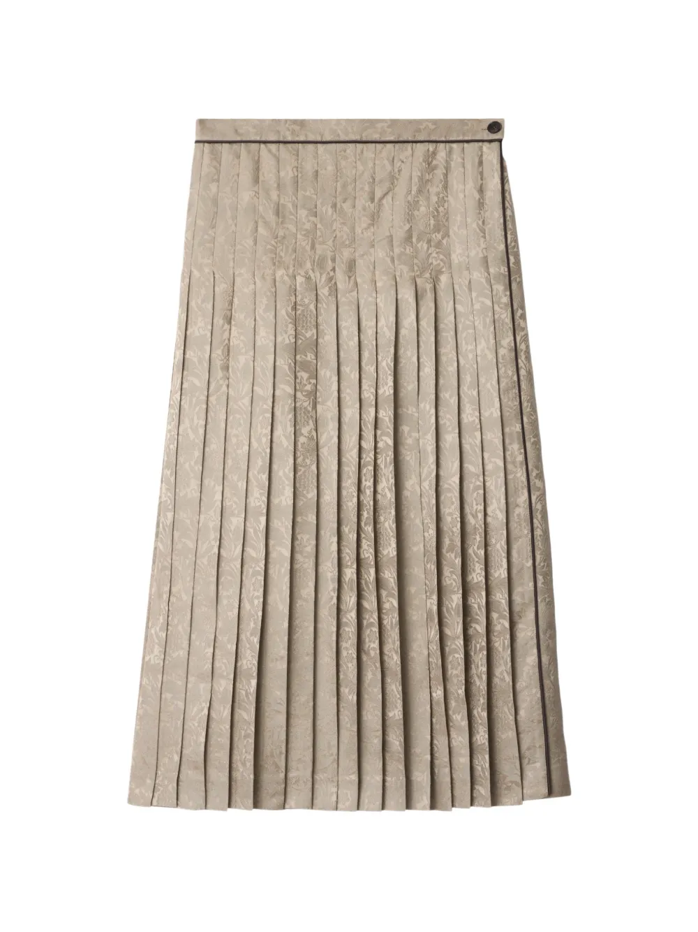 Burberry Sunflower pleated silk midi skirt - Nude