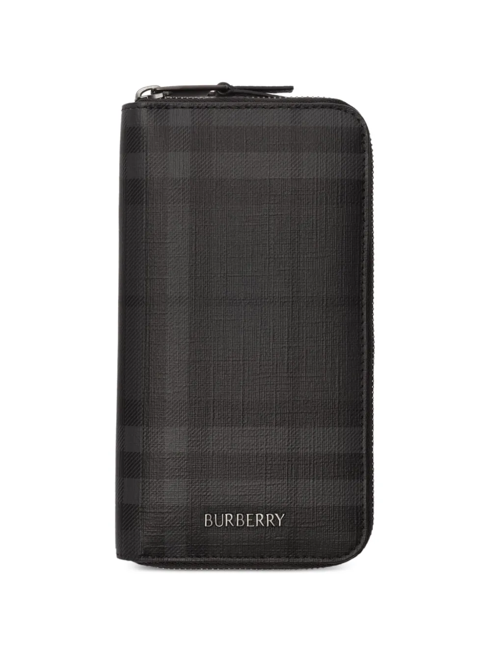 Burberry Großes City Portemonnaie mit Check - Schwarz