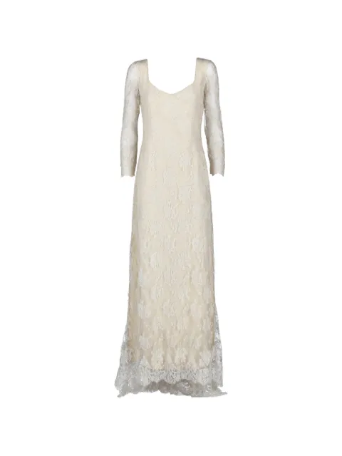 Vintage floral lace dress