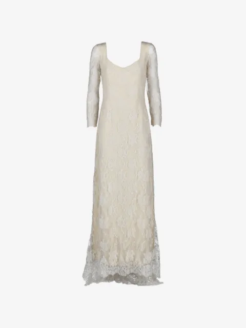 Vintage robe en dentelle à fleurs
