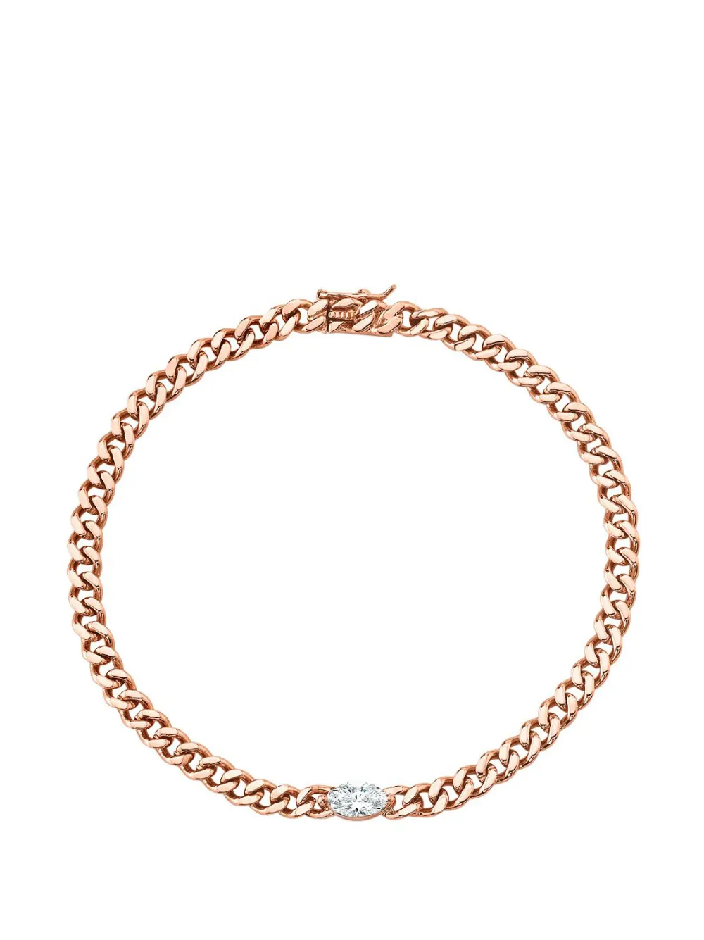 Anita Ko Bracciale a catena con diamanti - Rosa