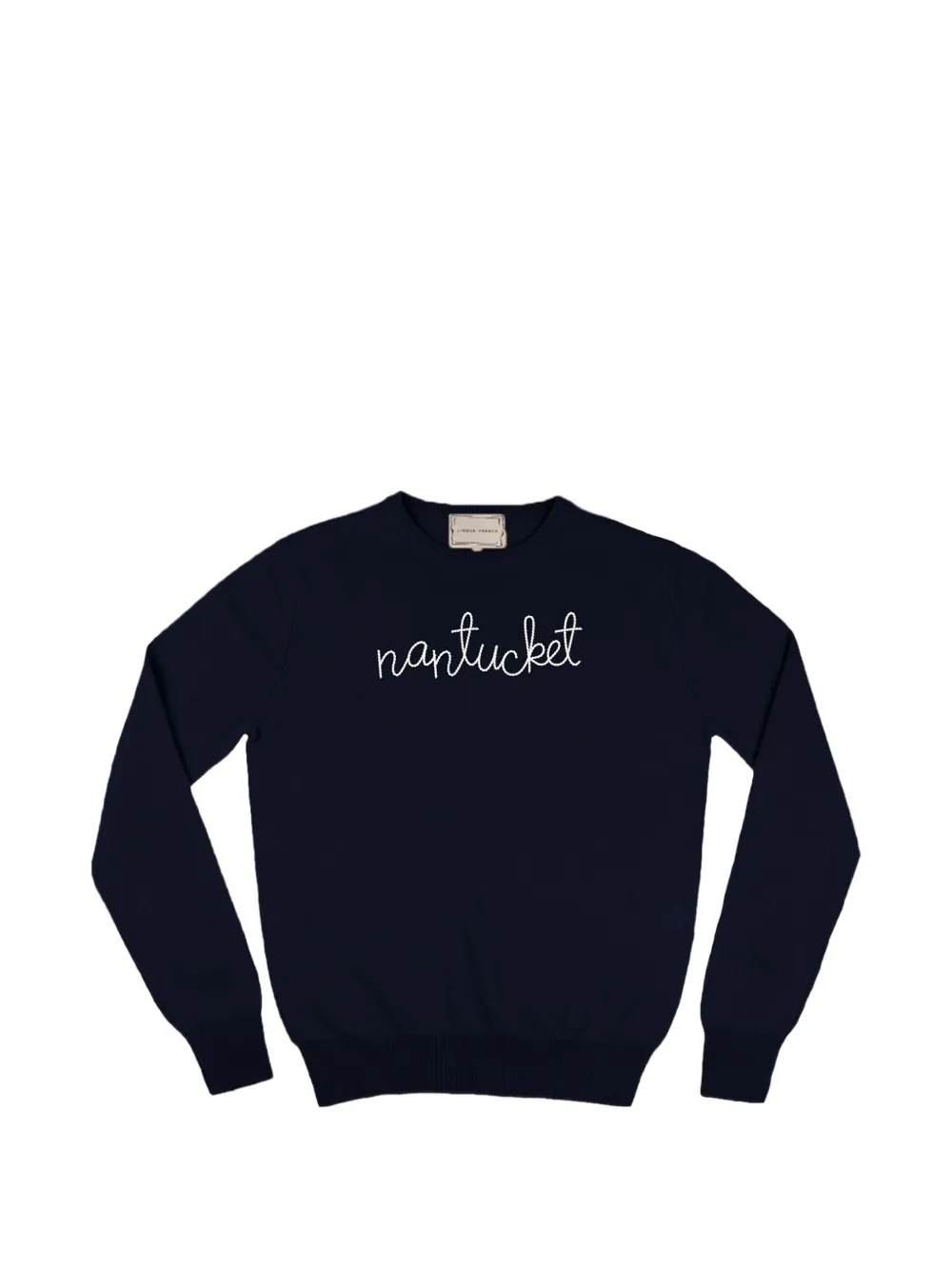 Lingua Franca Nantucket Sweatshirt mit rundem Ausschnitt - Blau