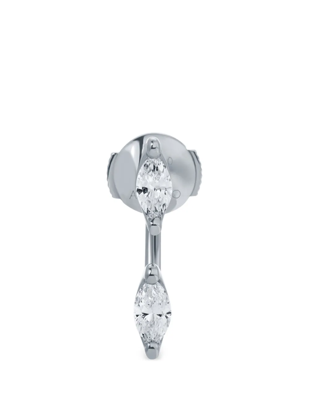 Anita Ko Orecchini Orbit con diamanti - Argento