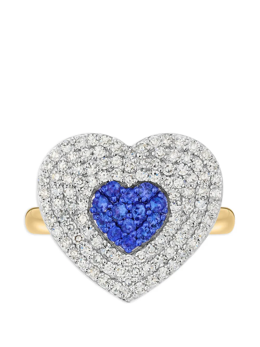 PHILLIPS HOUSE Anello Infinity Heartbeat con zaffiro e diamanti - Oro