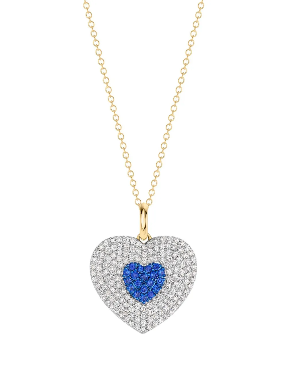 PHILLIPS HOUSE Infinity Heartbeat sapphire and diamond necklace · OS