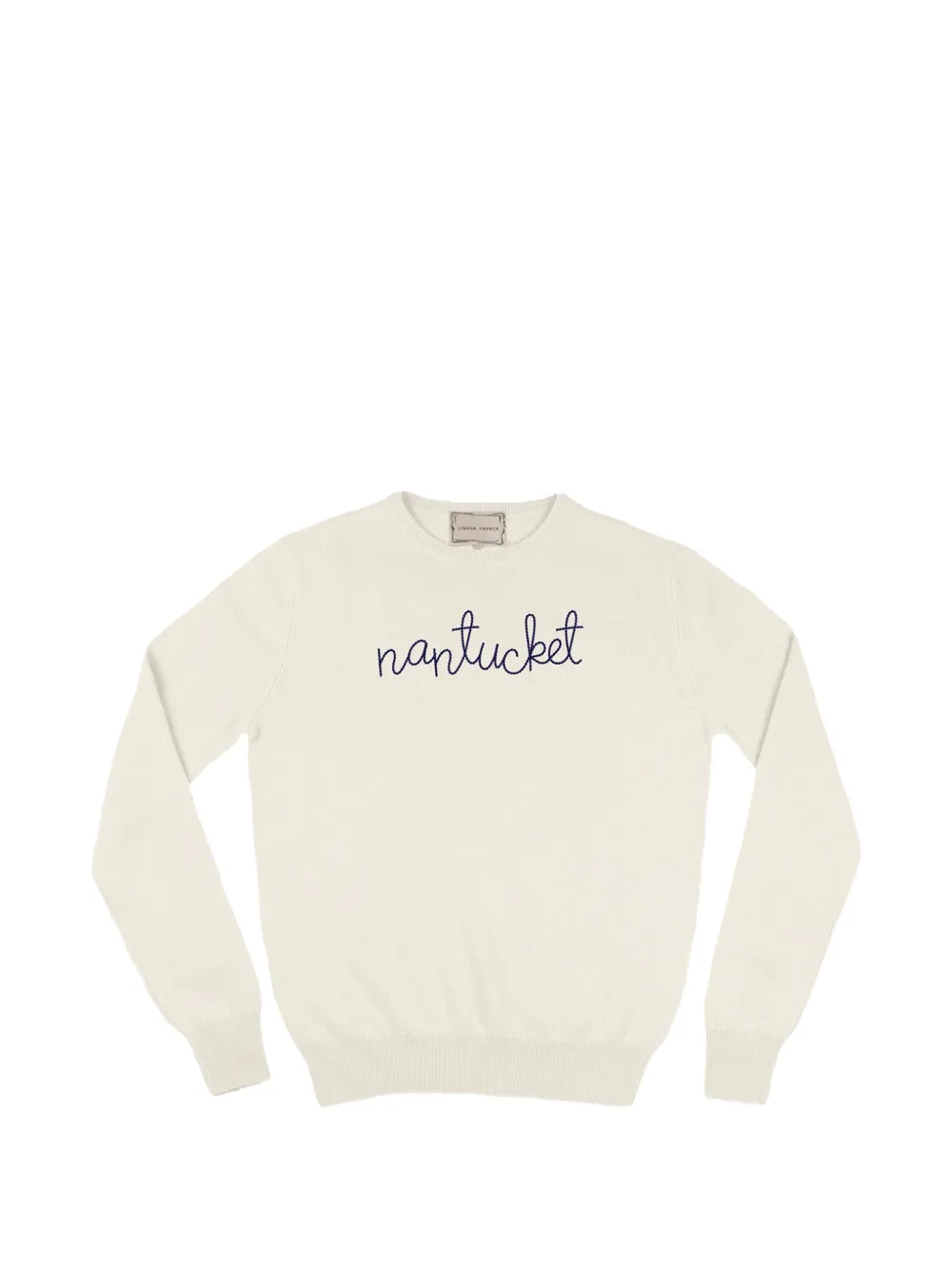Lingua Franca Nantucket Pullover mit rundem Ausschnitt - Nude