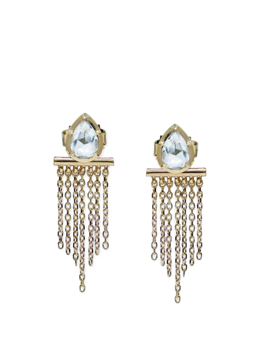 Anzie Mélia pear fringe earrings - Oro