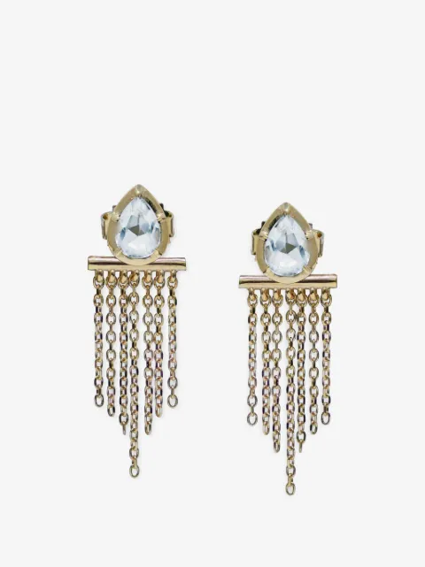 Anzie Mélia pear fringe earrings