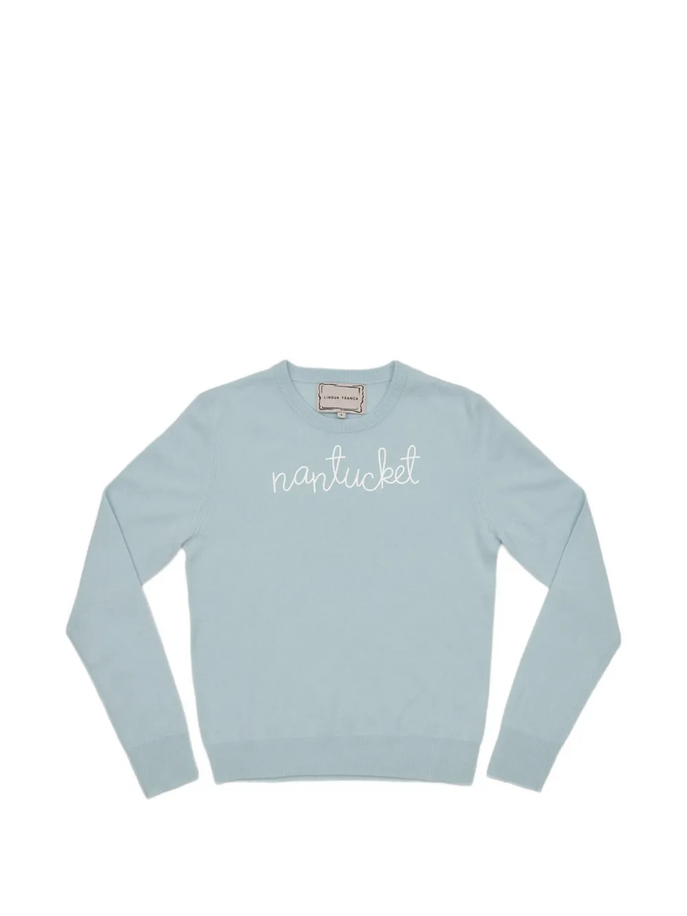 Lingua Franca Nantucket Pullover mit Logo-Stickerei - Blau