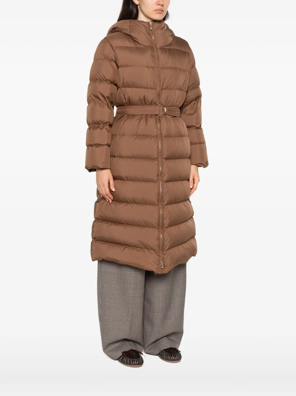 Max Mara belted puffer coat Bruin