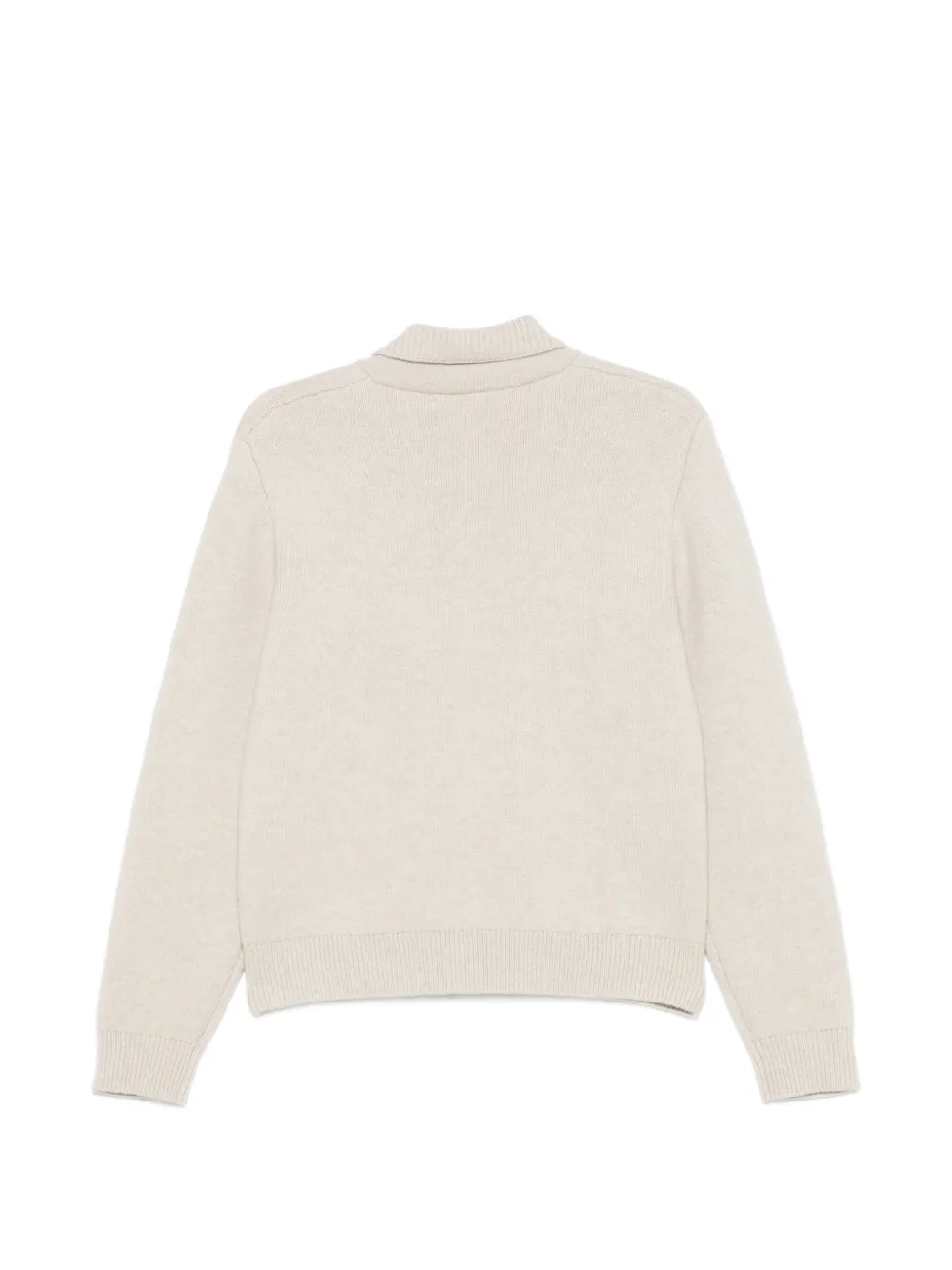 Lisa Yang Aleya Zip-up Collared Sweater in Neutrals, view 2