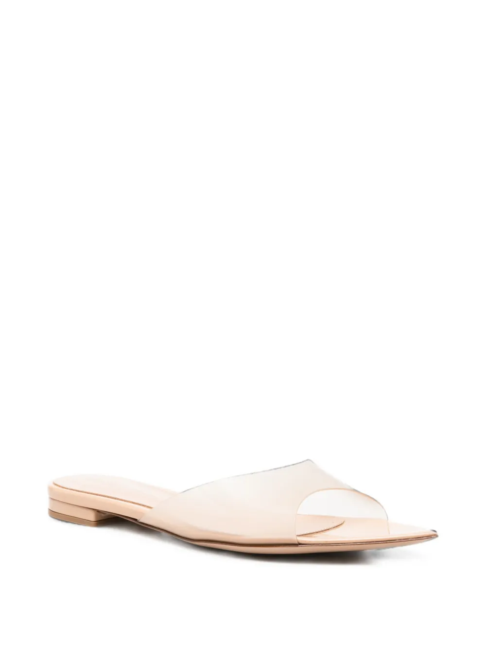Gianvito Rossi open-toe flat sandals Beige