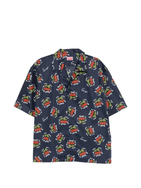 Kenzo cherry-print short-sleeve shirt