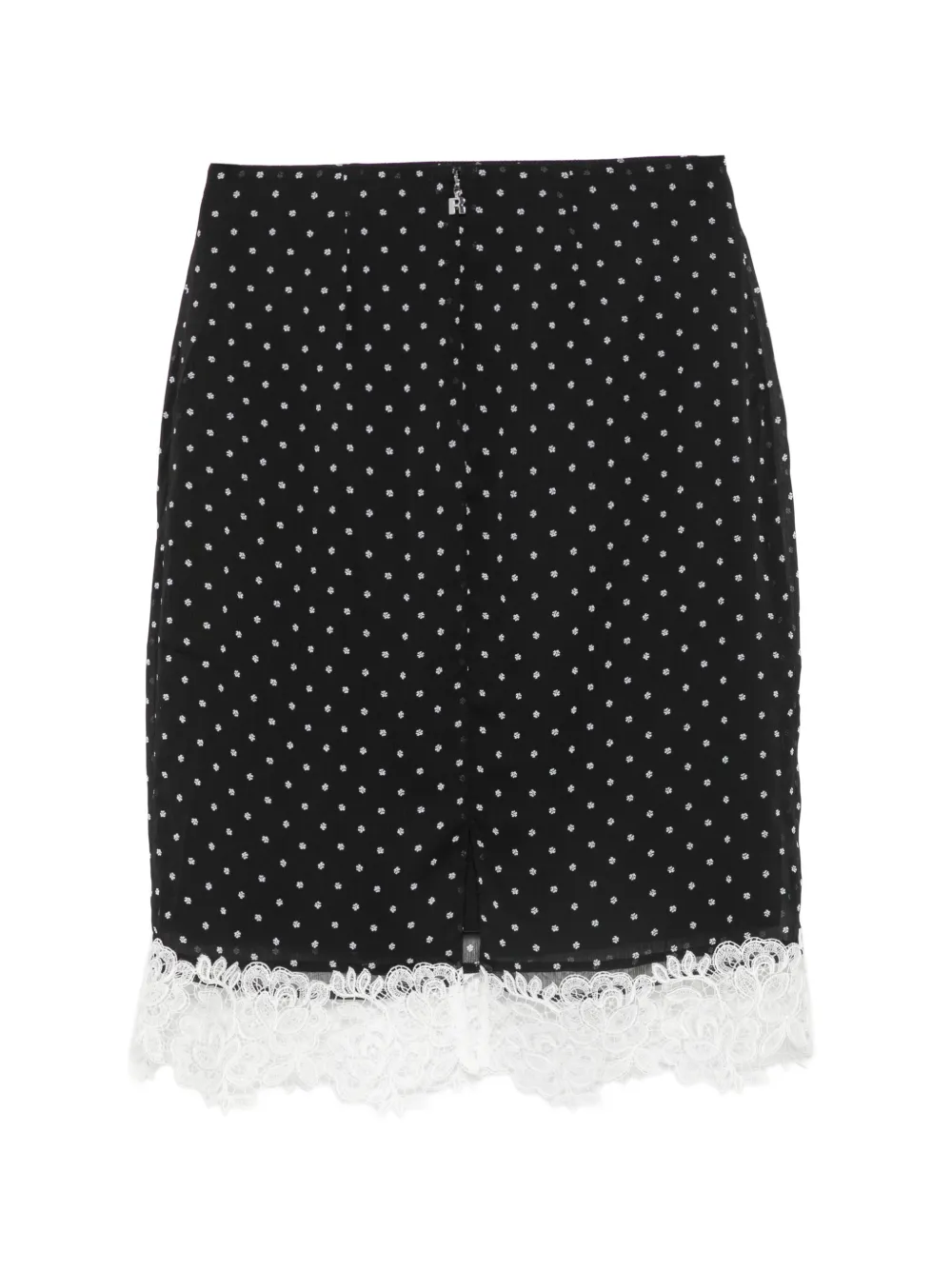 ROTATE BIRGER CHRISTENSEN floral-pattern midi skirt - Nero