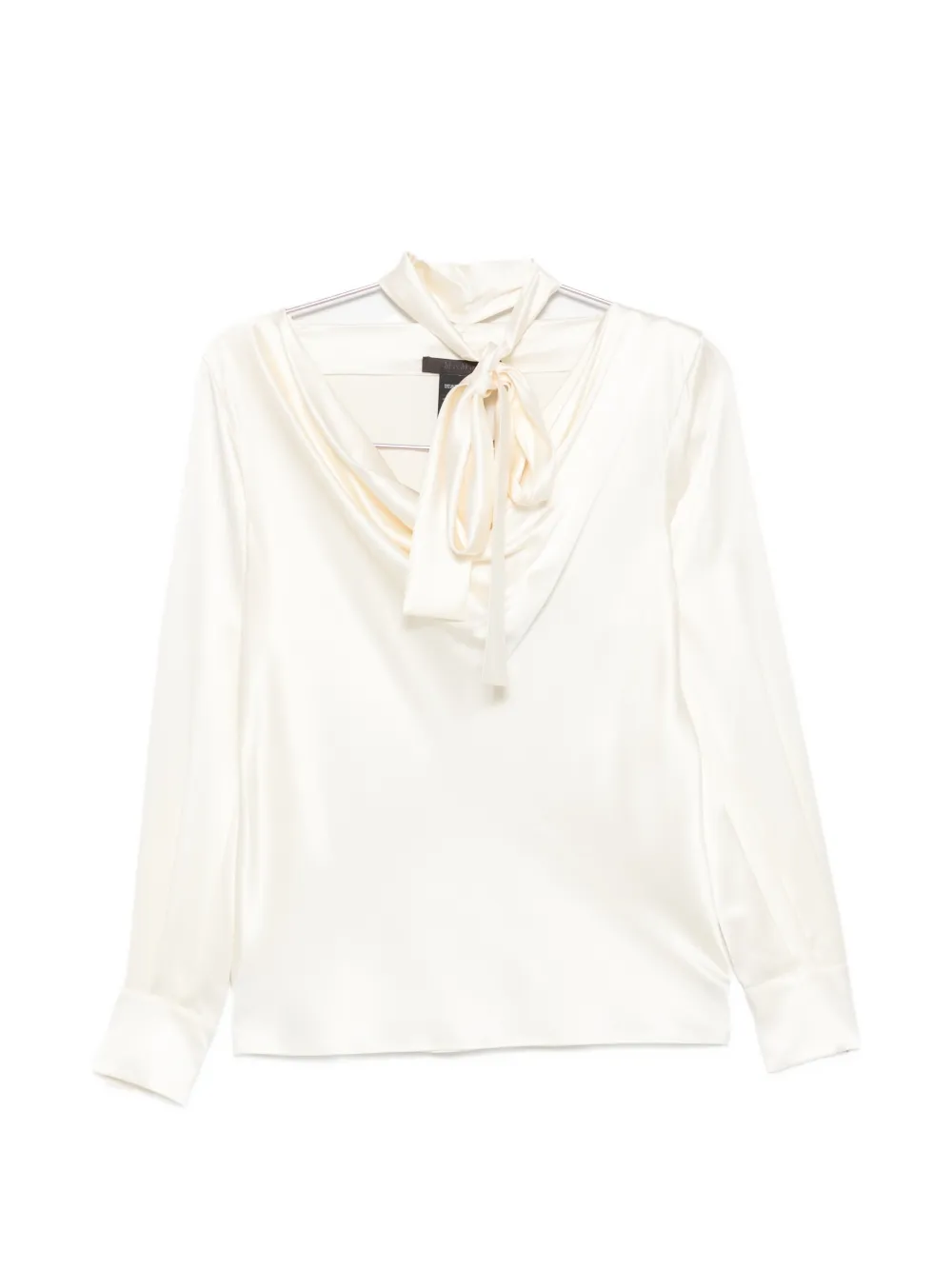 Max Mara scarf-detail blouse - Bianco