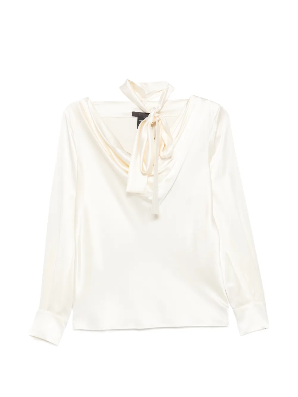 Max Mara scarf-detail blouse - Bianco