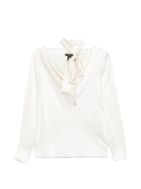 Max Mara bluse med tørklædedetalje