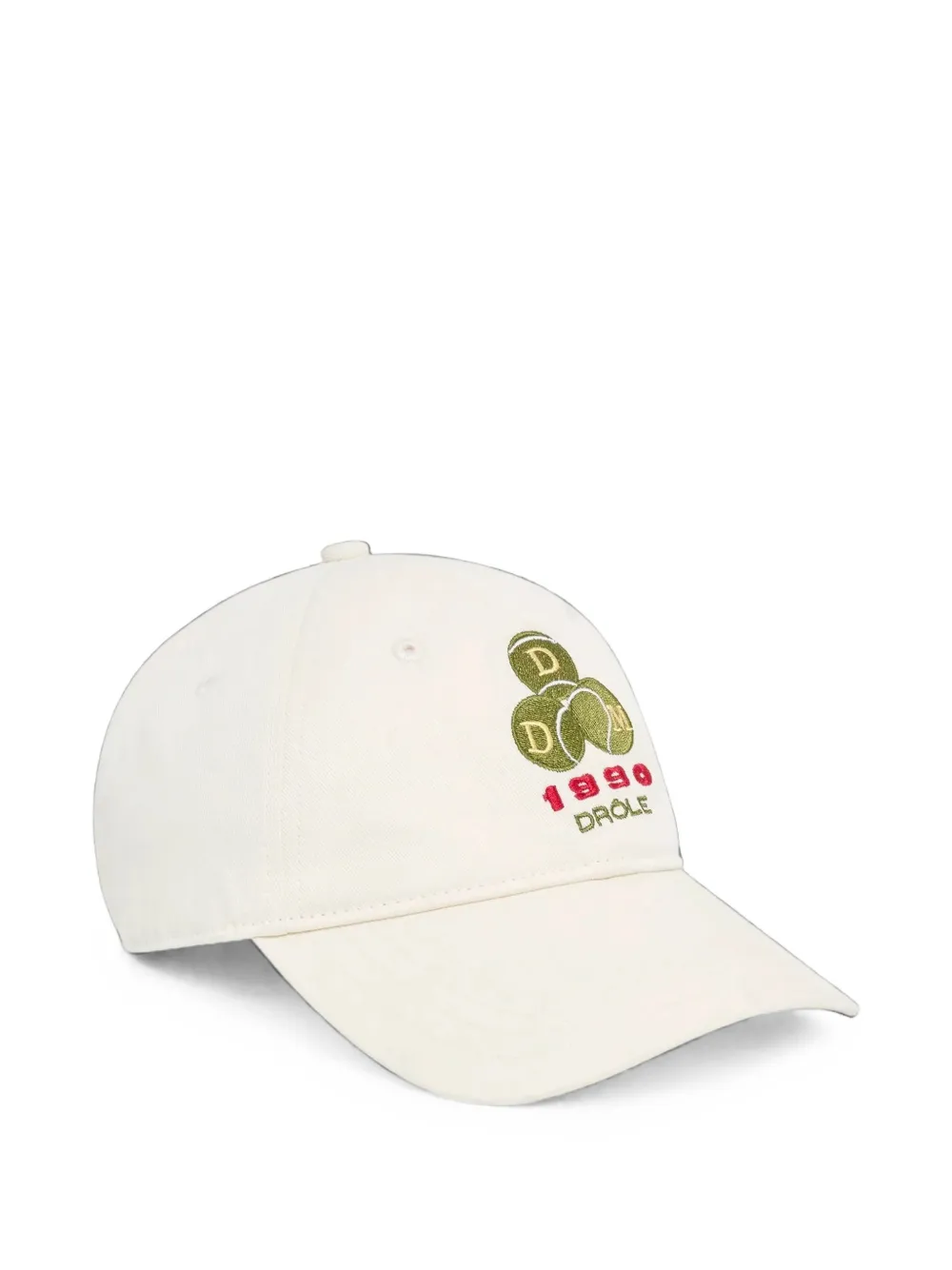 Drôle De Monsieur Funny 1990 honkbalpet met geborduurd logo Wit