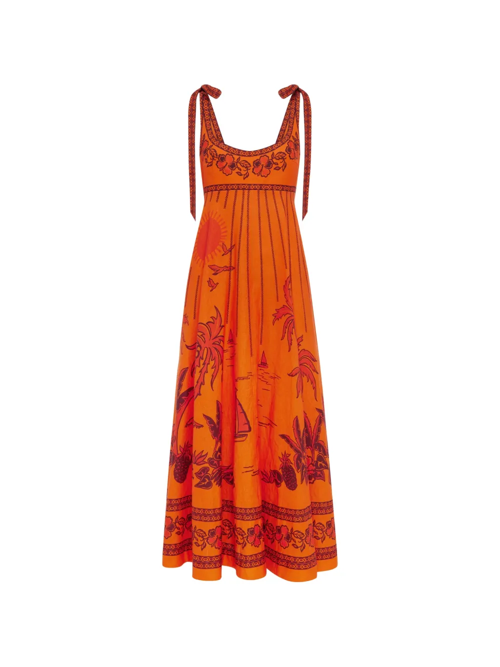 ALEMAIS Boathouse ballet sundress - Orange