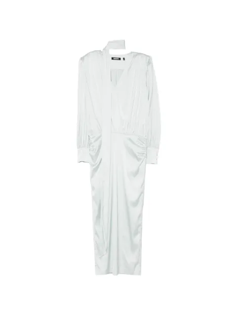 ROTATE BIRGER CHRISTENSEN vestido midi con lazo en el cuello