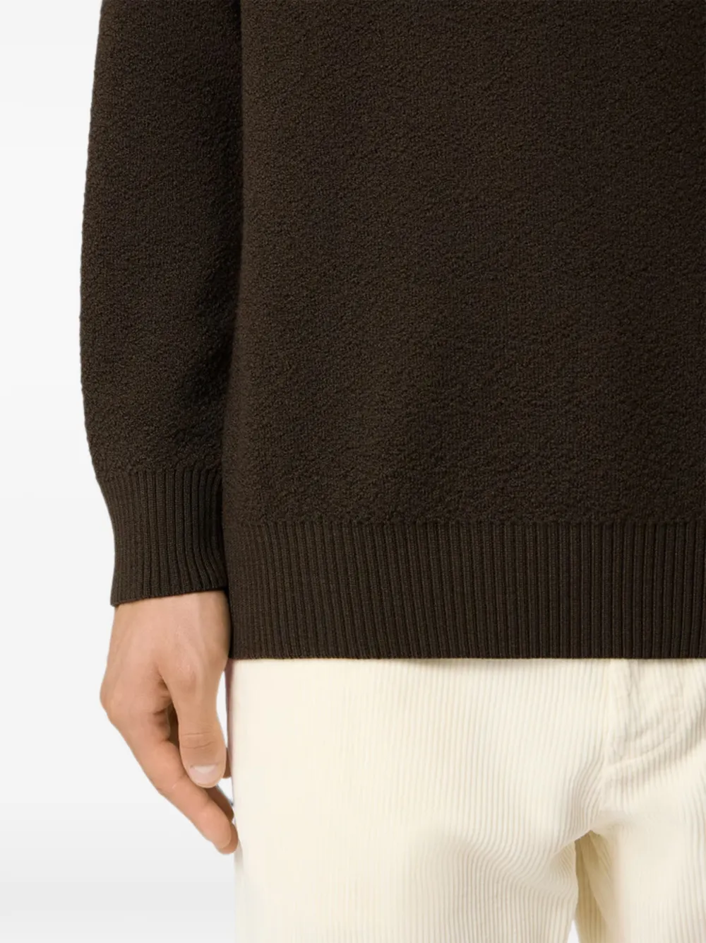 Stone Island 5100011 trui van pure RWS-wol Bruin