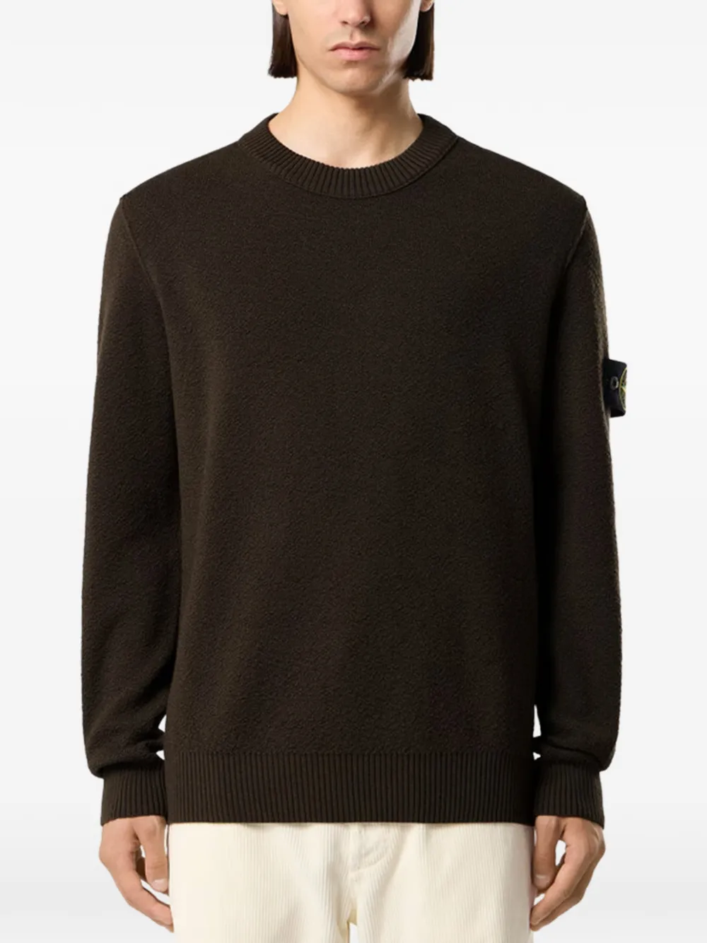 Stone Island 5100011 trui van pure RWS-wol Bruin