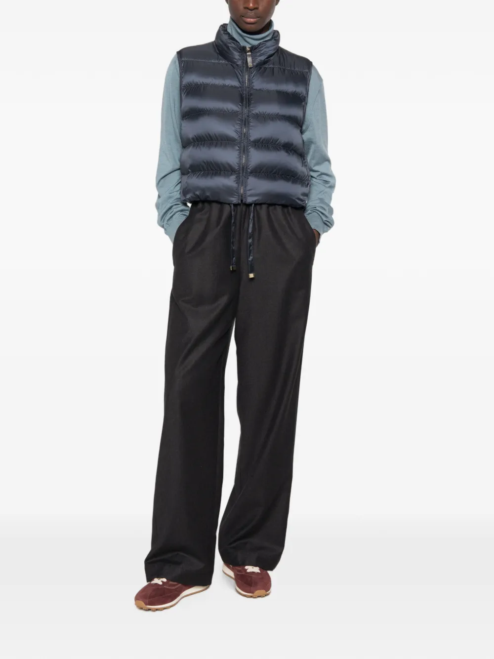 Max Mara The Cube gewatteerde bodywarmer Blauw