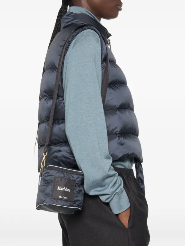 Max Mara The Cube キルティングベスト リブ Max Mara The Cube キルティングベスト | ブルー | FARFETCH JP