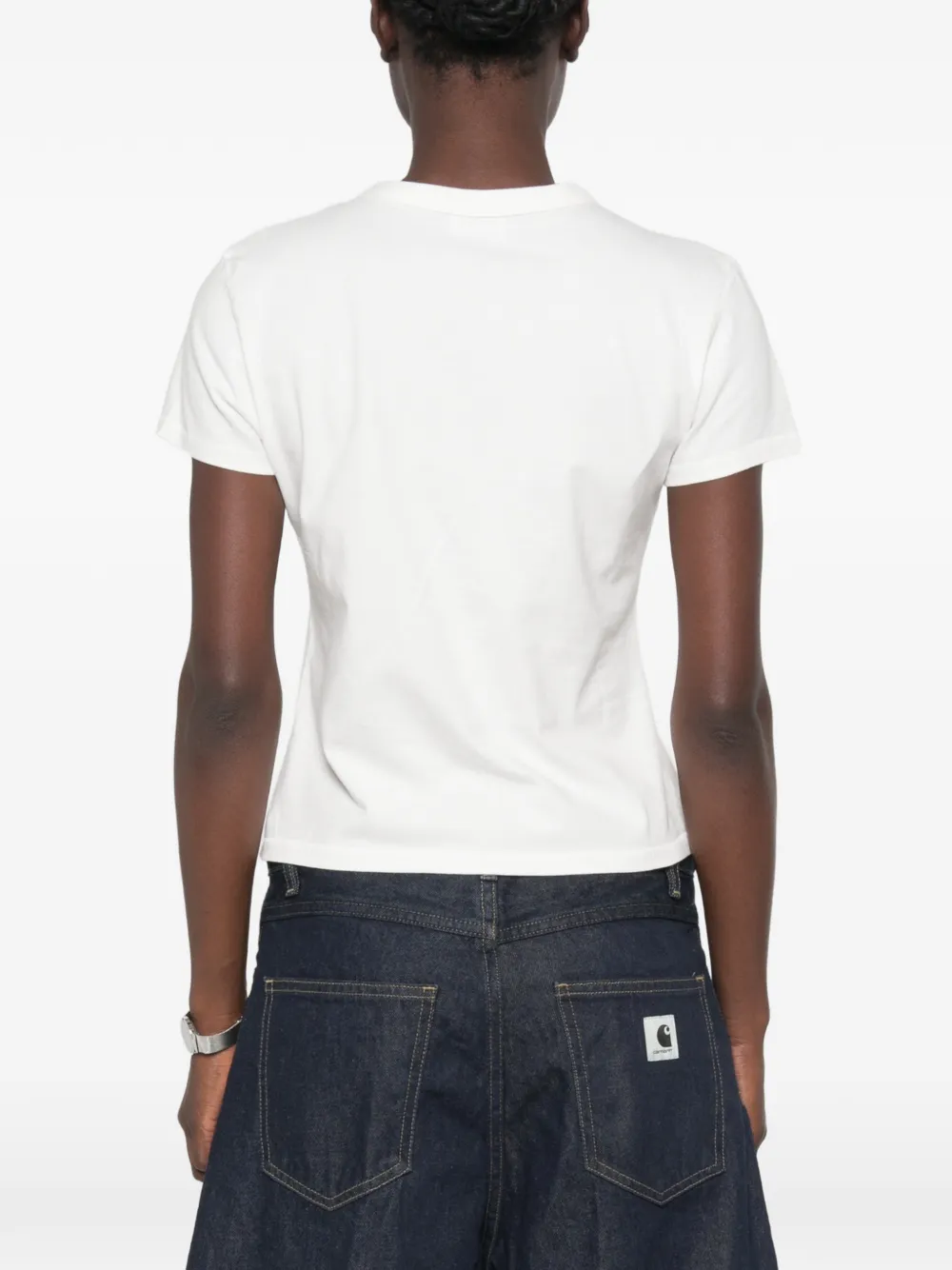 Kenzo lips-embroidery T-shirt Wit