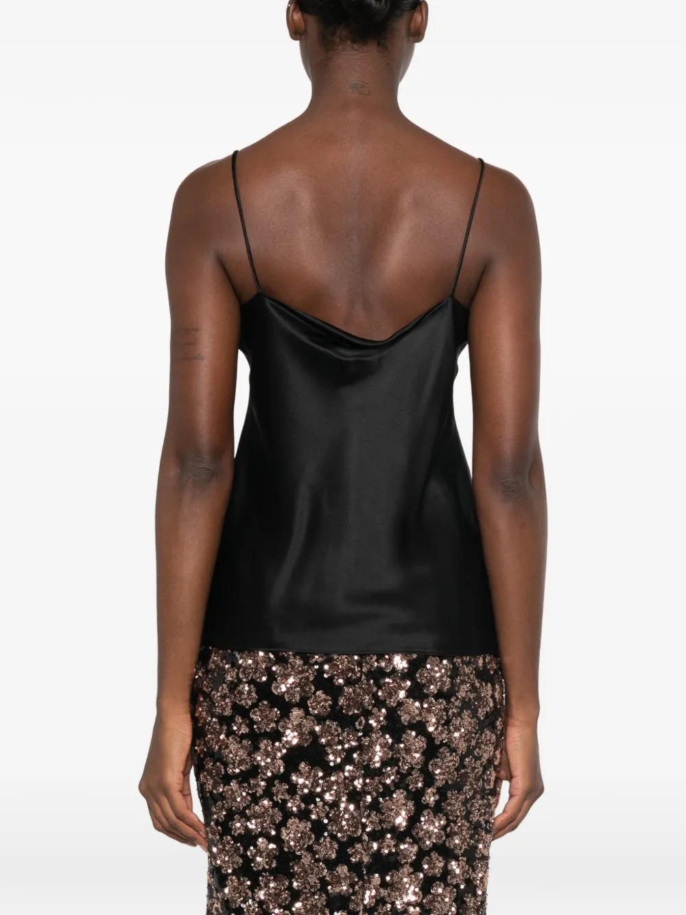 Max Mara Top met spaghettibandjes Zwart