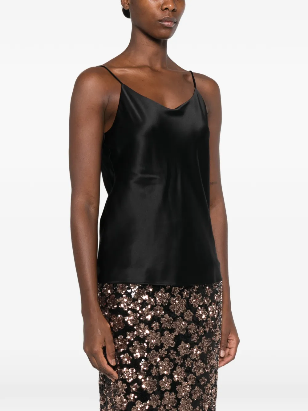 Max Mara Top met spaghettibandjes Zwart